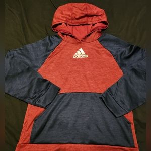 Boy Adidas Navy and Red Fall Hoody